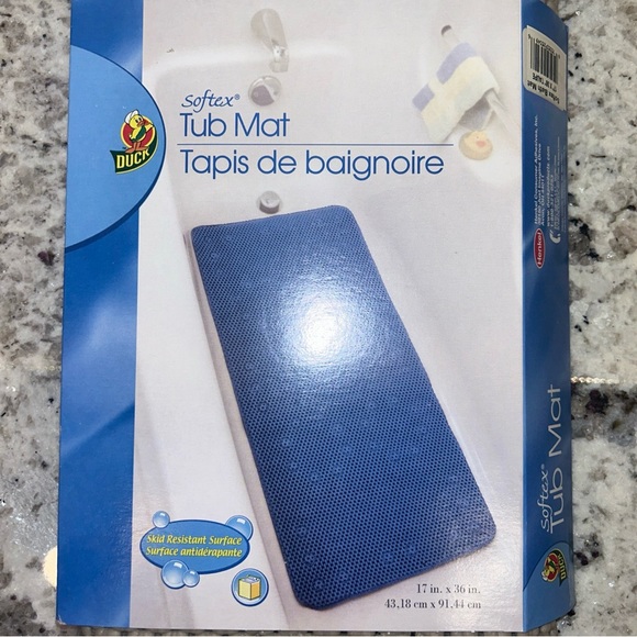 Duck Brand Softex Bath Tub Mat 17 in. x 36 in. Skid & Mildew Resistant Brand New - Picture 3 of 5